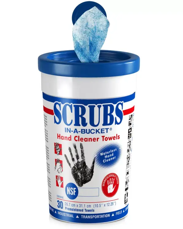 Lingettes nettoyantes pour les mains SCRUBS®, pot de 30 | SCRUBS®